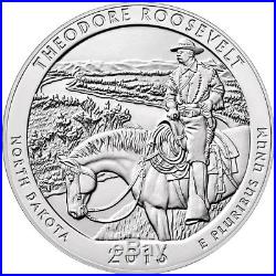 2016 25c 5 oz. Silver America Beautiful Theodore Roosevelt Roll of 10 SKU42423
