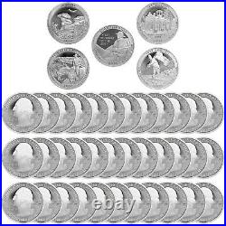 2016 S Parks Quarter ATB Roll Gem Deep Cameo 90% Silver Proof 40 US Coins