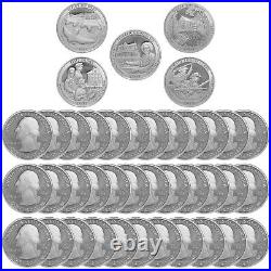 2017 S Parks Quarter ATB Roll Gem Deep Cameo 90% Silver Proof 40 US Coins