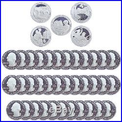 2017 S Parks Quarter ATB Roll Gem Deep Cameo 90% Silver Proof 40 US Coins