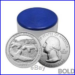 2017 Silver 5 oz Coin ATB Effigy Mounds NP Iowa Roll (10 Coins)