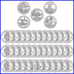 2018 S Parks Quarter ATB Roll Gem Deep Cameo 90% Silver Proof 40 US Coins