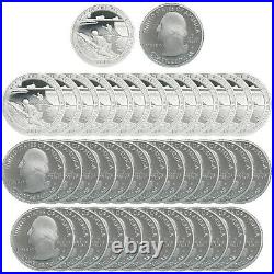 2019 S War in the Pacific Quarter Roll ATB 99.9% Silver Proof 40 Coins
