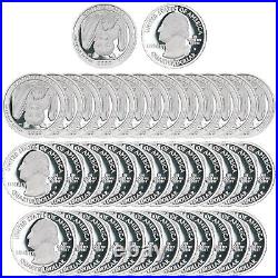 2020 S American Samoa National Park Quarter Roll ATB 99.9% Silver Proof 40 Coins