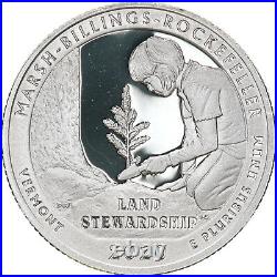 2020 S Marsh-Billings-Rockefeller Quarter Roll ATB 99.9% Silver Proof 40 Coins