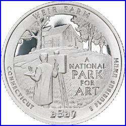 2020 S Parks Quarter Roll ATB 99.9% Silver Gem Deep Cameo Proof 40 Coins