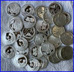 2020 S Silver Quarter Roll (40) 99.9% Silver Coins No Somoa