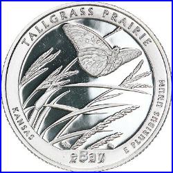 2020 S Tallgrass Prairie Park Quarter Roll ATB 99.9% Silver Proof 40 Coins