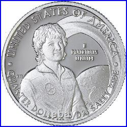 2022 S Dr Sally Ride Quarter. 999% Silver Gem Deep Cameo Proof Roll 40 Coins