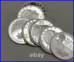 2022 S SILVER American Women Quarters Roll. 999% Deep Cameo Proof, FREE SHIPPIN