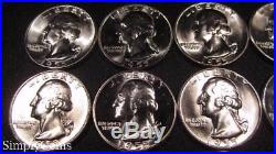 (20) 1955 Washington Silver Quarter BU Uncirculated Coin Lot HALF ROLL SKU-546