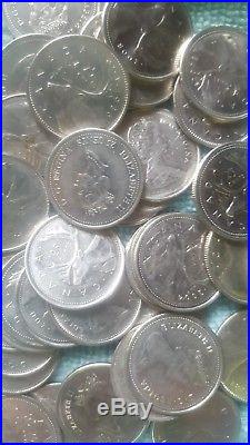 $300 Face Value Canadian Quarters NO SILVER Circulated 30 Rolls