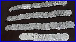 3.5 Roll Lot of 90% Silver Washington Quarters Free Shipping $35 Face Value