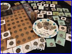 400+ Coins 80+ 90% Silver Coins Halves Dimes Quarters ROLLS & 1909 VDB 48