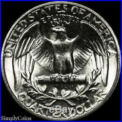 (40) 1941 Washington Silver Quarter Roll BU Uncirculated US Coin Lot