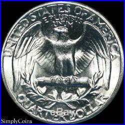 (40) 1942 Washington Silver Quarter Roll BU Uncirculated US Coin Lot