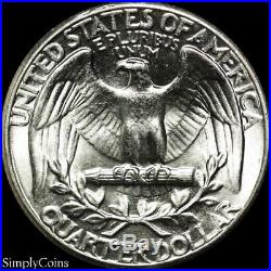 (40) 1944 Washington Silver Quarter Roll BU Uncirculated US Coin Lot