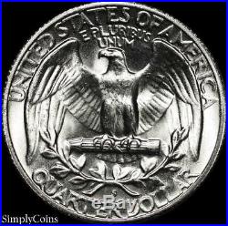 (40) 1946-S Washington Silver Quarter Roll BU Uncirculated US Coin Lot