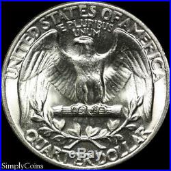 (40) 1946 Washington Silver Quarter Roll BU Uncirculated US Coin Lot