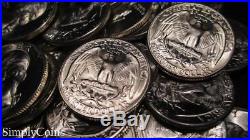 (40) 1947-D Washington Silver Quarter Roll BU Uncirculated Coin Lot SKU-1602