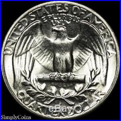 (40) 1947-D Washington Silver Quarter Roll BU Uncirculated US Coin Lot