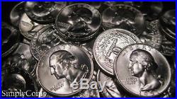(40) 1951-D Washington Silver Quarter Roll BU Uncirculated US Coin Lot