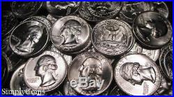 (40) 1951 Washington Silver Quarter Roll BU Uncirculated US Coin Lot
