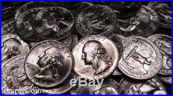 (40) 1953-D Washington Silver Quarter Roll BU Uncirculated Coin Lot SKU-1189