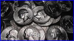 (40) 1953-D Washington Silver Quarter Roll BU Uncirculated US Coin Lot