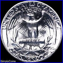 (40) 1953 Washington Silver Quarter Roll BU Uncirculated US Coin Lot MQ