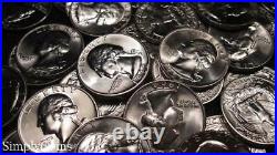 (40) 1955-1964 Washington Silver Quarter Roll BU Uncirculated US Coin Lot MQ