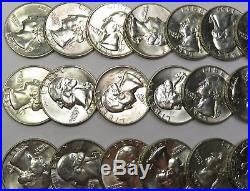 40 1955-D BU UNC Uncirculated Roll Washington Quarter Silver 25c Coin #17989v