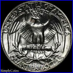 (40) 1956-D Washington Silver Quarter Roll BU Uncirculated US Coin Lot
