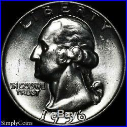 (40) 1956-D Washington Silver Quarter Roll BU Uncirculated US Coin Lot