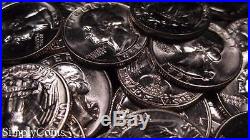 (40) 1957-D Washington Silver Quarter Roll BU Uncirculated Coin Lot SKU-023