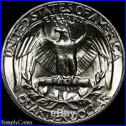 (40) 1957-D Washington Silver Quarter Roll BU Uncirculated US Coin Lot