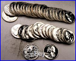 (40) 1957 Washington Quarter Roll // Gem Proof++ // 90% Silver // 40 Coins