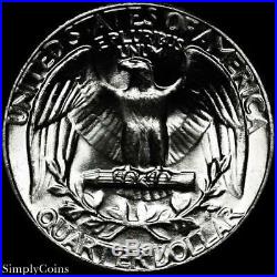 (40) 1958 Washington Silver Quarter Roll BU Uncirculated US Coin Lot MQ
