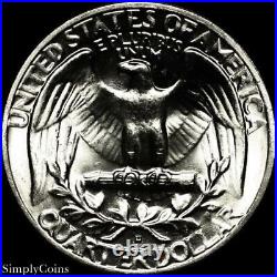 (40) 1959-D Washington Silver Quarter Roll BU Uncirculated US Coin Lot MQ
