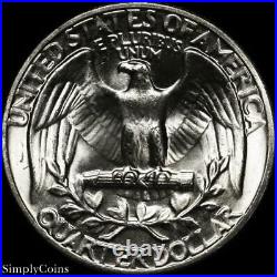 (40) 1959 Washington Silver Quarter Roll BU Uncirculated US Coin Lot MQ