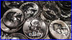 (40) 1960-1964 Washington Silver Quarter Roll BU Uncirculated US Coin Lot MQ