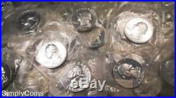 (40) 1960-1964 Washington Silver Quarter Roll Proof Uncirculated SEALED CELLO MQ