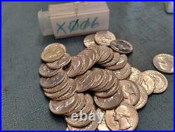 40 1963 BU Washington Quarters 90% Silver $10 Face Value Roll (Tube #X006)