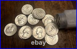 40 1963-D Brilliant Uncirculated $10 Roll Washington Quarters 40 Coins