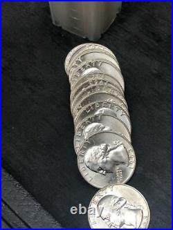 (40) 1963 Washington Silver Quarter Roll BU Uncirculated 90% US Coin