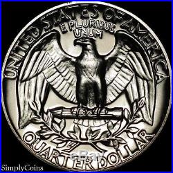 (40) 1964 Washington Quarter Roll GEM PROOF Uncirculated 90% Silver US Coins