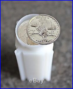 (40) 2003 S Illinois Proof Silver State Quarters 1 Roll 90% Silver
