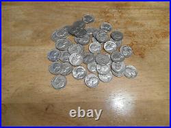 (40) Circ Mix Washington Quarters 90% Silver $10 ROLL Stackers Collectors lot #2