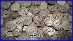 (40) Full Date Standing Liberty Quarters Roll Mixed Date 90% Silver Coin Lot
