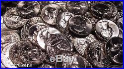(40) Mixed Date Washington Silver Quarter Roll BU Uncirculated 90% Coin Lot